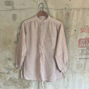 Umber and Ochre red stripe tunic top size small